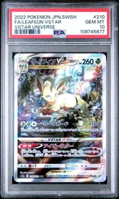 リーフィアVSTAR SAR PSA10 リーフィアvstar sar psa10 最新ケース&専用ケース付き PSA10