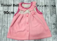 ティンカー・ベル フリース ノースリーブ ワンピース ピンク 90cm