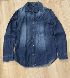 BANANA REPUBLIC デニムブルー 長袖シャツ XXS