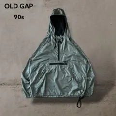 90s OLDGAPアノラックマウンテンパーカーナイロンドローコードL古着テック
