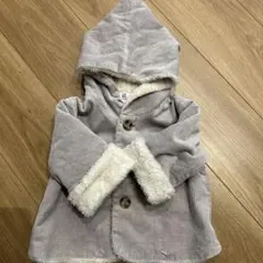 devirock とんがりフード　コーデュロイ　コート 80cm