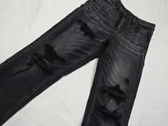 アメリカンイーグル☆黒スーパーハイライズジェギング☆US8☆ウェスト約74cm