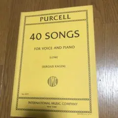 PURCELL 40 SONGS FOR VOICE AND PIANO