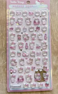 正規品　ハローキティボンボンドロップミニシール