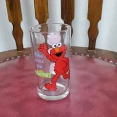 セサミストリート　エルモ　ガラスコップ　レトロ
