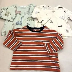 長袖Tシャツ　3点セット〈70〉