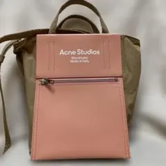 Acne Studios 赤/白ストライプ ショルダーバッグ - メルカリ