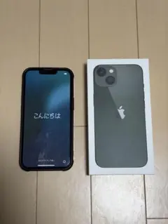 【Apple】【 iPhone 13】グリーン 本体、箱、その他付属品付き