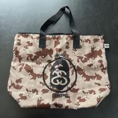 BAPE ステューシー コラボ トートバッグ