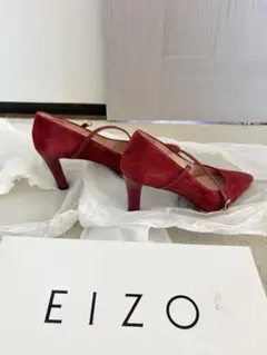 EIZO パンプス ボルドー スエード ストラップ 22cmのサムネイル
