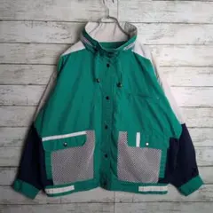 90sヴィンテージ ナイロンジャケット レトロ ジャンパー ブルゾン メンズ古着