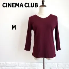 シネマクラブ　CINEMA CLUB　リブニット　M　七分丈