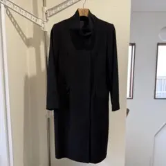 archive opium ブラック ロングコート スタンドカラー