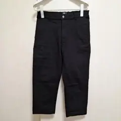 KRIEFF MAYER ブラック ワークパンツ七分丈