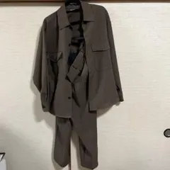 リラックスフィットCPOシャツ　ドライワイドテーパードイージーアンクルパンツ