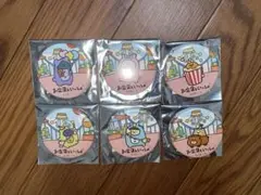お文具といっしょ 遊園地ぬいぐるみ ノベルティ缶バッジ コンプセット