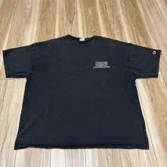 Champion ブラック Tシャツ ロゴ入り