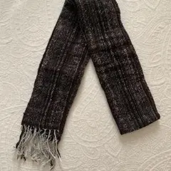 手織り　ストライプ模様 ストール