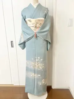 美品　正絹訪問着　フルセット4点　卒業式　入学式　七五三　お宮参り　お祝い行事