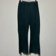 グリーン　ベロア　パンツ