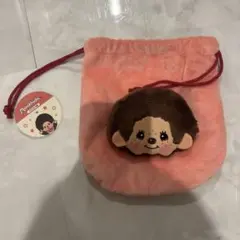 モンチッチ マスコット巾着 ピンク