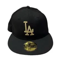 New Era 59FIFTY LA ブラックキャップ 7 1/4