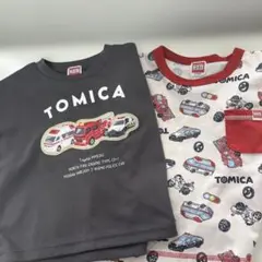 トミカ バースデー Tシャツ 100サイズ 接触冷感 救急車消防車パトカー