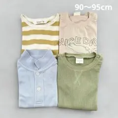 最終値下げ　キッズ　半袖　夏服　男の子　Tシャツ　4枚セット　90〜95cm