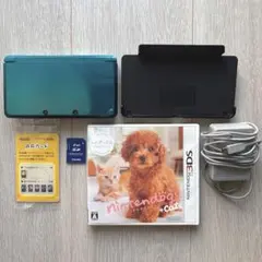 Nintendo 3DS アクアブルー 充電器 タッチペン ソフト付き
