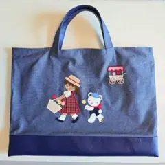 新品未使用タグつき familiar ファミリア デニムバッグ - メルカリ