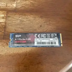 シリコンパワー SP A80 512GB M.2 PCIe Gen 3 SSD