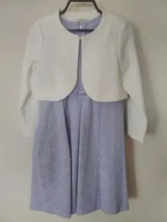 any FAM KIDSレースボンディングワンピース＋ノーカラーボレロジャケット