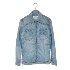 【REMI RELIEF】 フラワースタッズ デニムシャツ