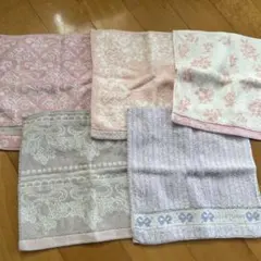 ジルスチュアート　タオルハンカチ5枚セット