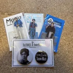 Snow Man 目黒蓮　アクスタ、缶バッチ