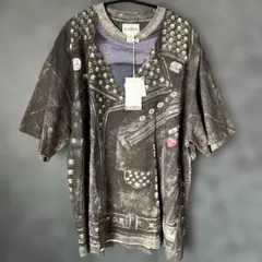 25SS KAMIYA Trompe I’oeil Print T 新品 M