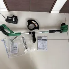 1日使用品 HiKOKI18Vコードレス草刈機 刈込径230mm 蓄電池・充電器 