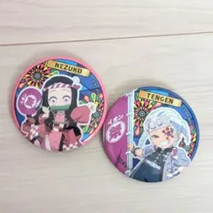 鬼滅の刃　イオン　缶バッジ　2点セット