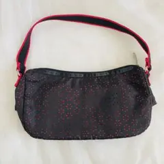 LeSportsac レスポートサック花柄ハンドバッグ ブラック×ピンク
