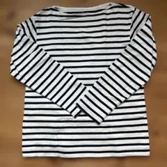 美品！白黒ストライプ 長袖Tシャツ M 無印良品