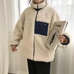 韓国ボアブルゾン