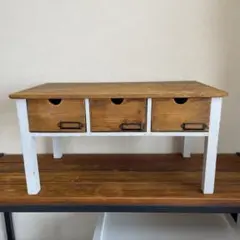 木製ラック 引き出し3つ付き