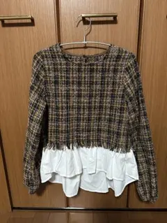 ツイード シャツ