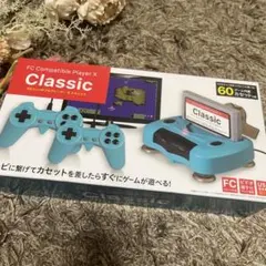 青色の2つのコントローラー付きUSB接続ゲーム