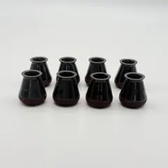 椅子脚カバー 8個 黒 Sサイズ 丸角兼用　フェルト巻　新品