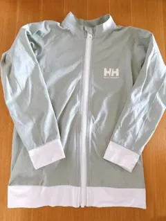 【120】HH ヘリーハンセン　ラッシュガード　白×グリーン