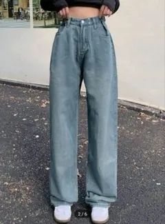 値下げ！SHEIN　レディース　デニム　バギージーンズ