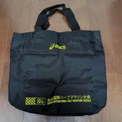 【未使用】仙台国際ハーフマラソン2013 asics トートバッグ　黒