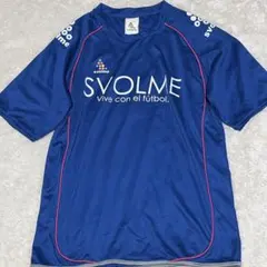 スボルメ 【L】 プラシャツ クルーネック ロゴ 青 ポリエステル スポーツのサムネイル
