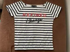 &byP&D ボーダー ロゴ 半袖Tシャツ 38のサムネイル